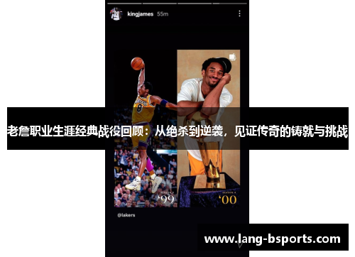 老詹职业生涯经典战役回顾：从绝杀到逆袭，见证传奇的铸就与挑战